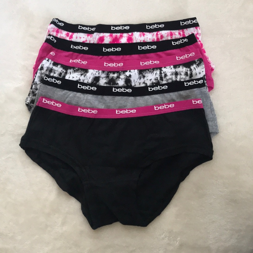 Bebe Girls Underwear 5 Pack Size S